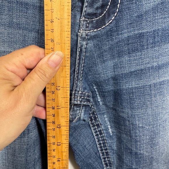 BKE Tyler Mens Size 36L Dark Fade Boot Cut Cowboy Western Zip Fly - Picture 7 of 11